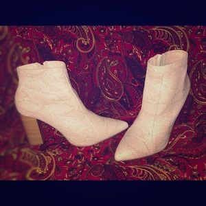 Faux Snake Skin Boots